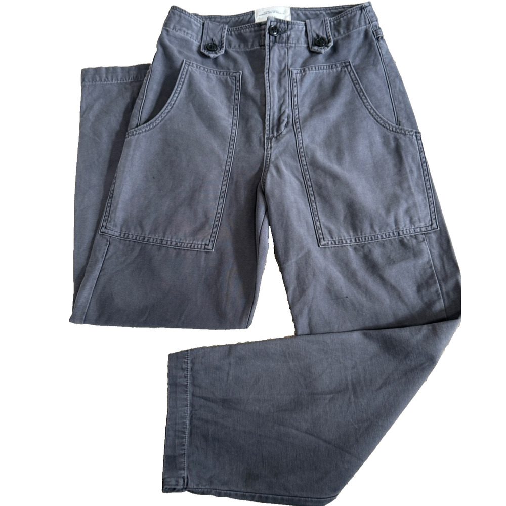 Citizens‎ of Humanity Surplus Pants Size 24x25 Cropped Blue Women Straight Leg